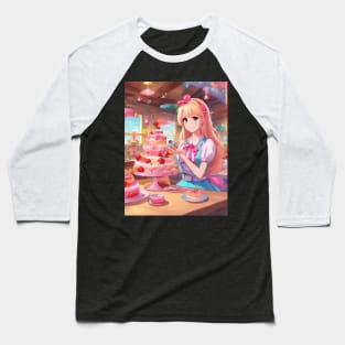 A delectable fusion of anime and cake Baseball T-Shirt